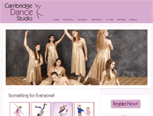 Tablet Screenshot of cambridgedance.com